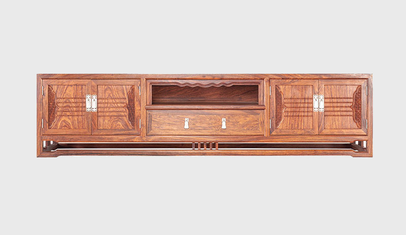 海口刺猬紫檀电视柜低柜现代中式全实木电视柜客厅高低柜